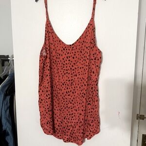 NWT- Torrid Coral with black dots swing tank size 3